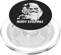 Merry Creepmas, Creepy Santa, Seasons Creepings, Grunge PopSockets PopGrip for MagSafe