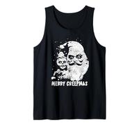 Merry Creepmas, Creepy Santa, Seasons Creepings, Grunge Tank Top