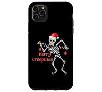 Merry Creepmas Skeleton Christmas Lights Dancing Creep Mas Case for iPhone 11 Pro Max