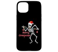 Merry Creepmas Skeleton Christmas Lights Dancing Creep Mas Case for iPhone 15 Plus