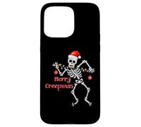Merry Creepmas Skeleton Christmas Lights Dancing Creep Mas Case for iPhone 15 Pro Max