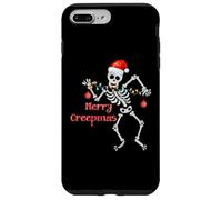 Merry Creepmas Skeleton Christmas Lights Dancing Creep Mas Case for iPhone 7 Plus/8 Plus