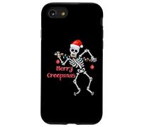 Merry Creepmas Skeleton Christmas Lights Dancing Creep Mas Case for iPhone SE (2020) / 7/8
