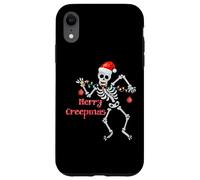 Merry Creepmas Skeleton Christmas Lights Dancing Creep Mas Case for iPhone XR