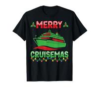 Merry Cruisemas Xmas Lighting Christmas Tree Cruise Ship T-Shirt