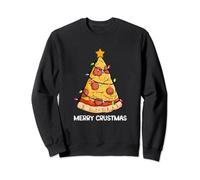 Merry Crustmas Pizza Christmas Tree Xmas Italian Fast Food Sweatshirt