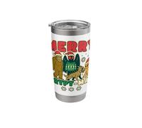 Merry Cryptmas - Funny Christmas Cryptids Bigfoot Mothman Stainless Steel Insulated Tumbler