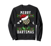 Merry Dartsmas Darts Funny Christmas DartBoard Xmas Dart Pun Sweatshirt