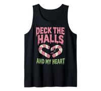 Merry Emo Christmas Deck The Halls and My Heart Sad Gothic Tank Top
