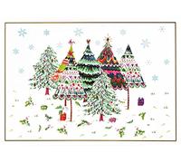 Merry Evergreens Deluxe Boxed Holiday Cards (20 Cards and 21 Envelopes)