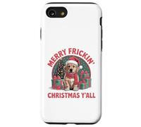 Merry Frickin Christmas Yall Cute Puppy Xmas Holiday Case for iPhone SE (2020) / 7/8