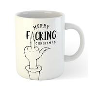 Merry Fucking Christmas | Funny Gift Idea Cup Tea Coffee | 11oz Mug