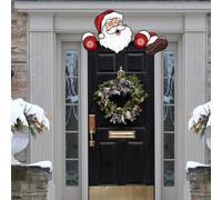 Merry Garden Decor Vibrant Christmas Fence Sign to Celebrate the Festive Season For Outdoors Delightfully (ZKB072)