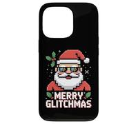 Merry Glitchmas Pixel Santa Retro Gaming Christmas Case for iPhone 13 Pro