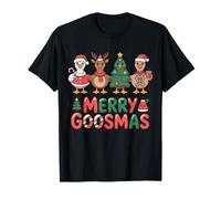 Merry Goosmas Cute Holiday Farm Goose Christmas Fun T-Shirt
