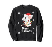 Merry Hissmas Christmas Opossum Santa Hat Xmas Sweatshirt