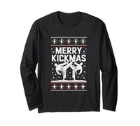 Merry Kickmas Ugly Christmas Karate Escrima Aikido Judo Long Sleeve T-Shirt