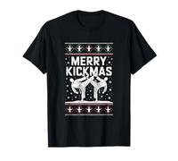 Merry Kickmas Ugly Christmas Karate Escrima Aikido Judo T-Shirt