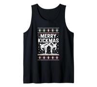 Merry Kickmas Ugly Christmas Karate Escrima Aikido Judo Tank Top