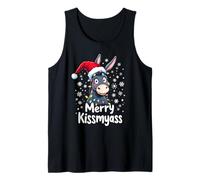 Merry KissMyAss Funny Christmas Donkey Tank Top