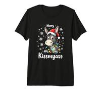 Merry KissMyAss Humorous Christmas Premium T-Shirt