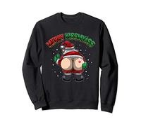 Merry Kissmyass - You Can Kiss Santa's Ass - Anti Christmas Sweatshirt
