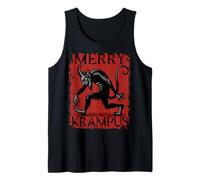 Merry Krampus. Christmas Horror, Krampusnacht Creepy Krampus Tank Top