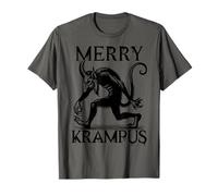 Merry Krampus. Dark Christmas Goth Horror, The Krampus T-Shirt