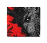Merry Krampus Funny Wallets Slim Soft Front Pockets Bifold Wallet with ID Credit Card Holder