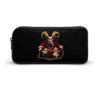Merry Krampus Pencil Case Large Capacity Pen Pouch Bag Stationery Organizer Makeup Bag