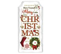 Merry Little Christmas Hanging Plaque