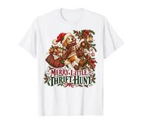 Merry Little Thrift Hunt Christmas Dog Vintage Shopping T-Shirt