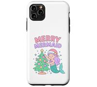 Merry Mermaid Kids Christmas Design Case for iPhone 11 Pro Max