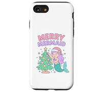 Merry Mermaid Kids Christmas Design Case for iPhone SE (2020) / 7/8