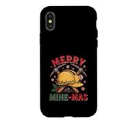 Merry Mine-Mas Christmas Miner Mining Holiday Case for iPhone X/XS