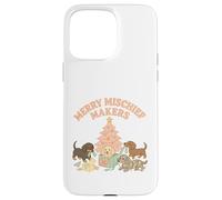 Merry Mischief Makers Pastel Dachshund Christmas Case for iPhone 15 Pro Max
