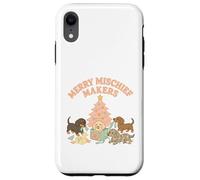 Merry Mischief Makers Pastel Dachshund Christmas Case for iPhone XR