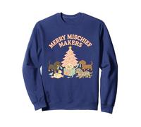 Merry Mischief Makers Pastel Dachshund Christmas Sweatshirt
