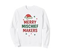 Merry Mischief Makers Santa Hat Christmas Holiday Sweatshirt