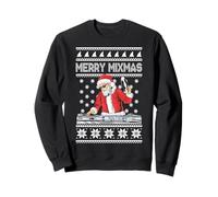 Merry Mixmas Funny Christmas Dj Santa Hip Hop Party Ugly Sweatshirt