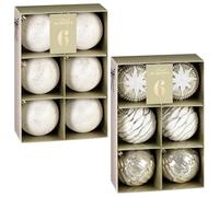 Merry Moments Luxury Baubles 6pk - Assorted - Each Set Includes a Number of Stunning Designs That Will Complement Your Festive Decor Effortlessly