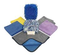 Merry Movers Premium 8pc Car Detailing Kit - Microfibre Car Cleaning Cloths Set with Wash Mitts & 800GSM Drying Towel | Complete Vehicle Valeting Gift Box