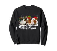 Merry Pigmas 2024 Funny Christmas Tree Xmas light Guinea Pig Sweatshirt