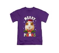 Merry Pigmas, Guinea Pig Novelty Christmas Xmas Festive Animal Cute Cool Tee T-Shirt Funny Unisex T Shirt Top Purple