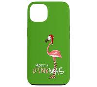 Merry Pinkmas Christmas XMas Flamingo Santa Hat Stockings Case for iPhone 13