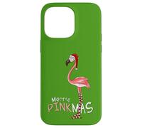 Merry Pinkmas Christmas XMas Flamingo Santa Hat Stockings Case for iPhone 14 Pro Max