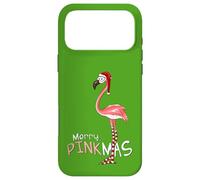 Merry Pinkmas Christmas XMas Flamingo Santa Hat Stockings Case for iPhone 17 Pro Max