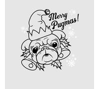 Merry Pugmas Men's T-Shirt - Grey - 5XL - Grey