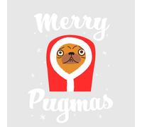 Merry Pugmas Women's T-Shirt - Grey - 3XL - Grey