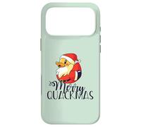 MERRY QUACKMAS Funny Santa Duck Christmas Meme Case for iPhone 17 Pro Max